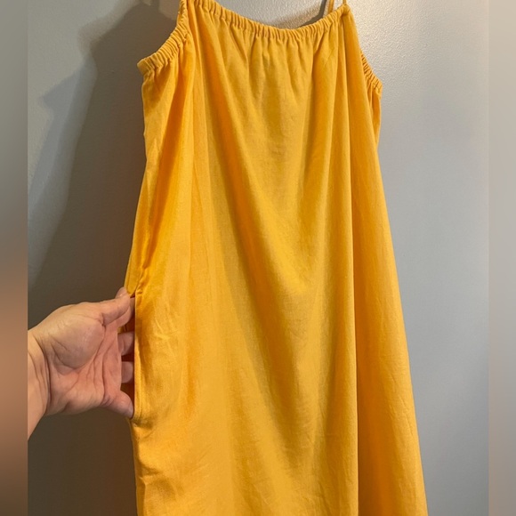 A NEW DAY Women's Easy Linen Blend Strappy Dress, Orange SZ/XXL NWT - Picture 3 of 9